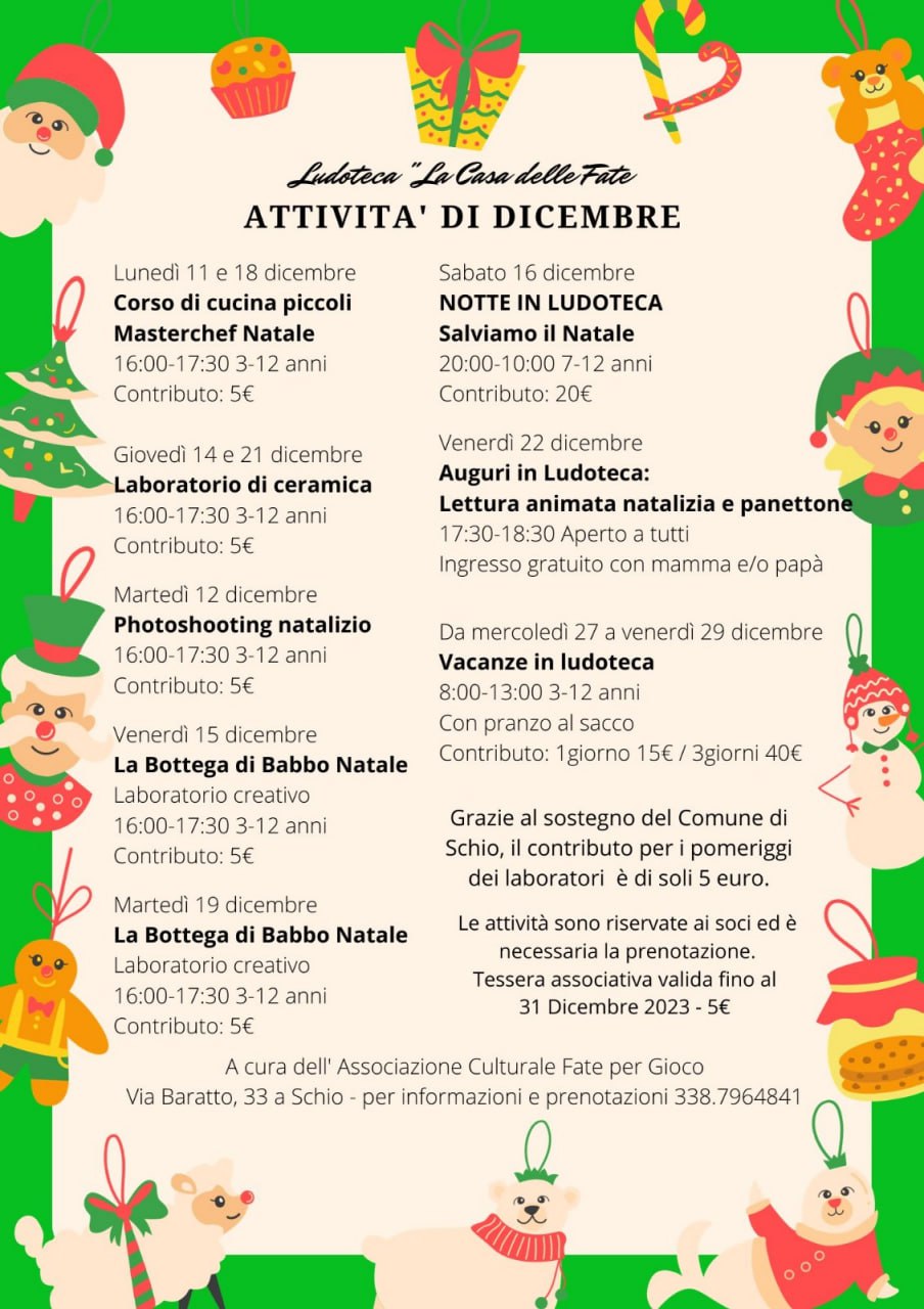 Attività di Dicembre 