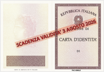 Carta di identità fac-simile